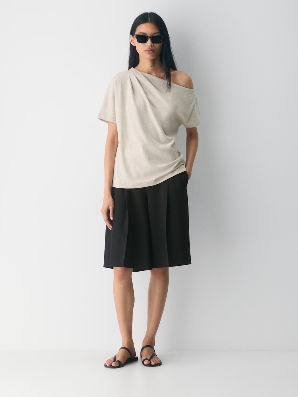 Aritzia Interlock Cotton Script Top